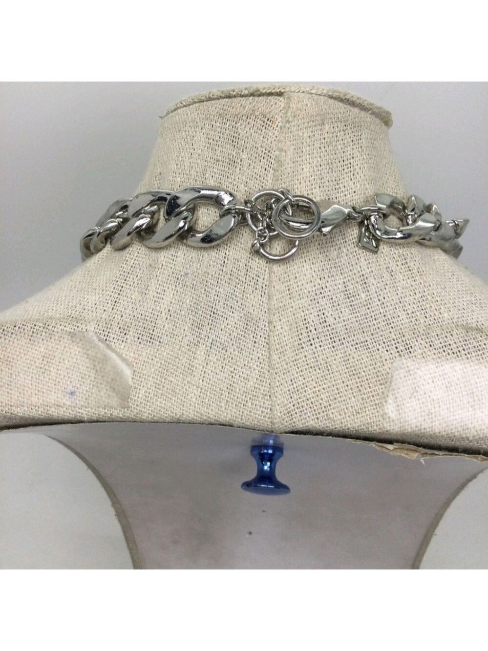 Banana Republic Faux Pearl Fringe Statement Necklace 16" EUC - Picture 3 of 5